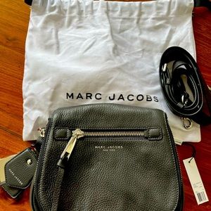 NWT Marc Jacobs Recruit Nomad Saddle/Crossbody bag in color Shadow/Dark Gray.